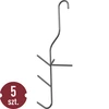 Āķi zivju kūpināšanai - trīskāršie, 5 gab. - 4 