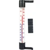 Āra termometrs antracīta krāsā (no -60°C līdz +50°C) 23 cm ['ārējais loga termometrs', ' kāda temperatūra']