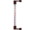 Brūns āra termometrs (-50°C līdz +50°C) 22 cm ['ārējais loga termometrs', ' kāda temperatūra']