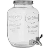 Burka limonādei ar krāniņu - stikla, 4 L ['burka limonādei', ' burka dzērieniem', ' burka ar krāniņu', ' 4 litru burka ar krāniņu', ' stikla trauks ar krāniņu', ' stikla trauks dzērieniem', ' burka dzērienam', ' burka dzērienam ballītei', ' burka ar krāniņu dārzā', ' limonāde brīvā dabā', ' vasaras veldze']