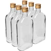 Plakanā pudele 500 ml ar skrūvējamu vāciņu, 6 gab. - 2 