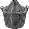 Plastmasas dārza grozs ar vāku, paredzēts 10 l damadžānai ['dārza grozs damadžānai', ' vīnam', ' mājvīna grozs', ' grozs vīndarības damadžānai', ' groziņš vīnam', ' grozs vīna damadžānai', ' plastmasas grozs damadžānai', ' plastmasas grozs ar rokturiem', ' apaļš grozs damadžānai un dārzam', ' grozs ar atsevišķu vāku 10 l damadžānai']