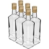Pudele Pryncypalna 500 ml ar skrūvējamu korķi, 6 gab. ['dekoratīva pudele', ' pudele degvīnam', ' pudele alkoholam', ' pudele uzlējumam', ' dekoratīvas pudeles']