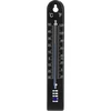 Universālais termometrs (-30 līdz +50 °C), 17 cm, melns ['termometrs', ' universālais termometrs', ' termometrs ar plastmasas korpusu', ' termometrs ar skaidri nolasāmu skalu', ' termometrs ar dubulto skalu °C un °F', ' termometrs telpām ar augstu mitrumu', ' āra termometrs līdz -30 °C', ' mitrumizturīgs termometrs', ' melns termometrs', ' izturīgs termometrs']