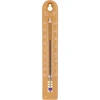 Universāls termometrs (-30 līdz +50 °C), 17 cm, gaiši brūns ['termometrs', ' universāls termometrs', ' plastmasas termometrs', ' termometrs ar skaidri salasāmu skalu', ' termometrs ar dubulto skalu °C un °F', ' termometrs telpām ar augstu mitrumu', ' ārējais termometrs līdz -30 °C', ' mitrumizturīgs termometrs', ' termometrs brūnā krāsā', ' izturīgs termometrs']