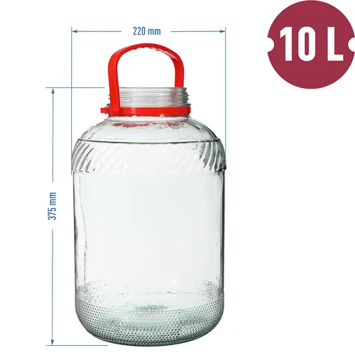 10 L burka ar plastmasas vāku - 6