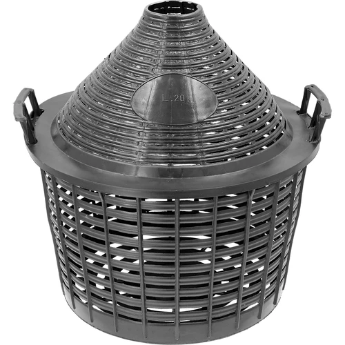 20 L vīna demižons plastmasas grozā - 5