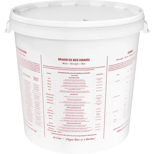 30 l fermentācijas tvertne ar vāku un krānu DE - 6