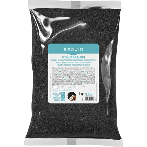 Activated Duo Carbon — akmeņogļu (minerālās) un kokosriekstu aktīvās ogles maisījums, 1 kg, uz 60 L