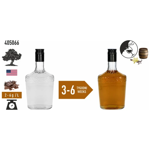 Amerikāņu ozolkoka skaidas, stipri grauzdētas, no burbona mucām, 50 g - 6
