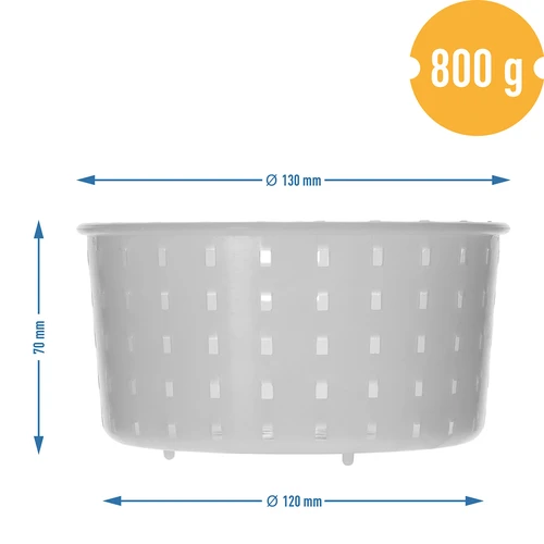 Apaļa siera forma Ø 13 x 7 cm līdz 800 g - 7