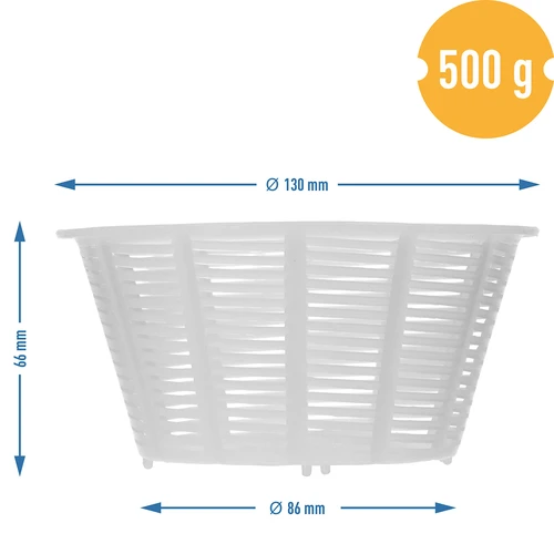 Apaļa siera veidne Ø 13 x 7 cm, paredzēta 500 g - 4