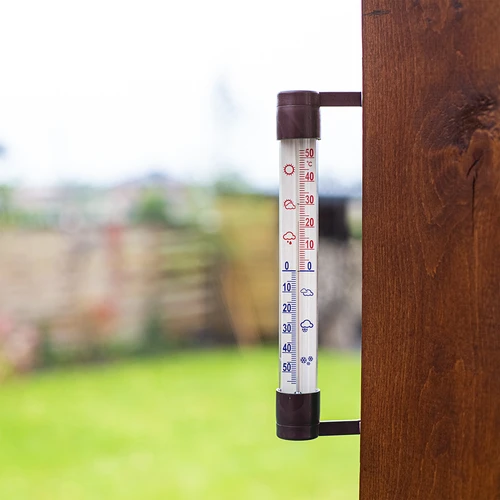 Āra termometrs, brūns (-60°C līdz +50°C) 23 cm - 2