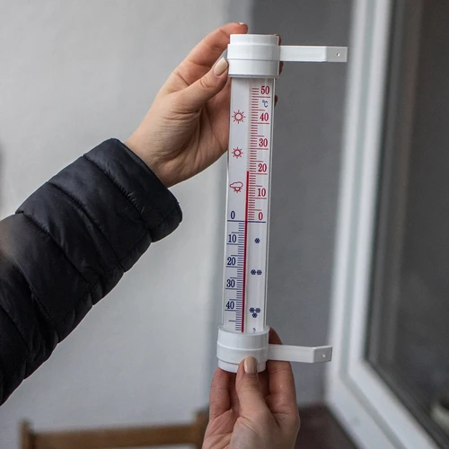 Ārējais termometrs (-50°C līdz +50°C) 23 cm mix, ražots Polijā - 3