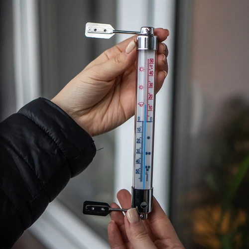 Ārējais termometrs ar metāla ietvaru (-50°C līdz +50°C) 20 cm - 3