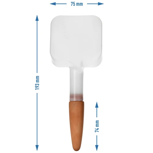 Augu laistītājs - balta plāksnīte ar keramikas kājiņu, 200 ml - 5