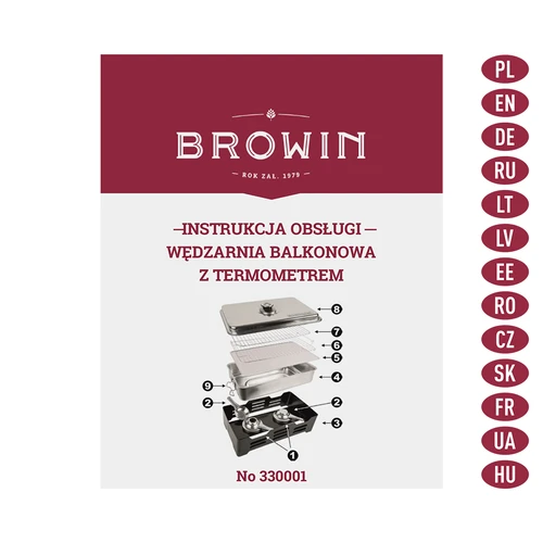 Balkona kūpinātava ar termometru - 9
