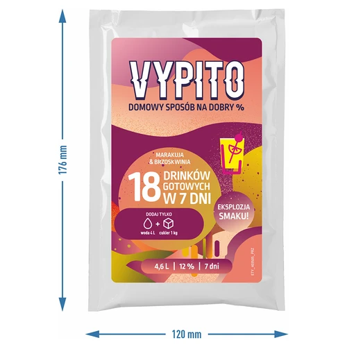 Ballīšu komplekts - Vypito Marakuja un persiks - 3