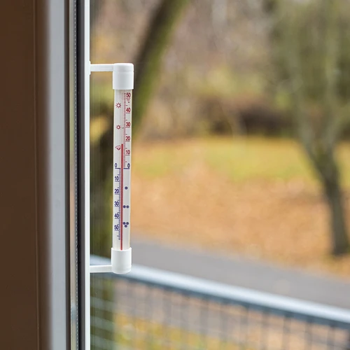 Balts āra termometrs (-50°C līdz +50°C) 22 cm - 6