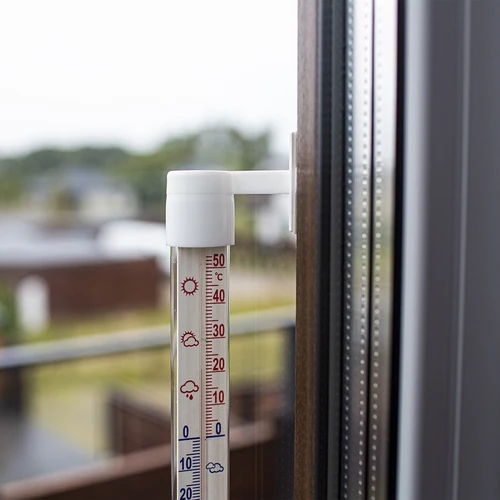 Balts āra termometrs (-60 °C līdz +50 °C) 23 cm - 3