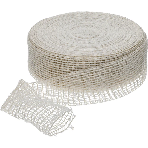 Balts gaļas izstrādājumu tīkls, izmērs 12,5 cm x 50 m, ar termisko izturību līdz 220°C - 2