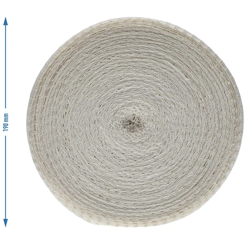 Balts gaļas izstrādājumu tīkls, izmērs 12,5 cm x 50 m, ar termisko izturību līdz 220°C - 4