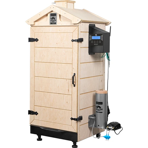 Bezrāmja kūpinātava dragON PLYWOOD NATURE ar Wi‑Fi kontrolieri, 200 L - 2