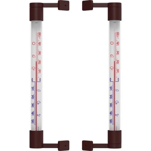 Brūns āra termometrs (-50°C līdz +50°C) 22 cm - 3