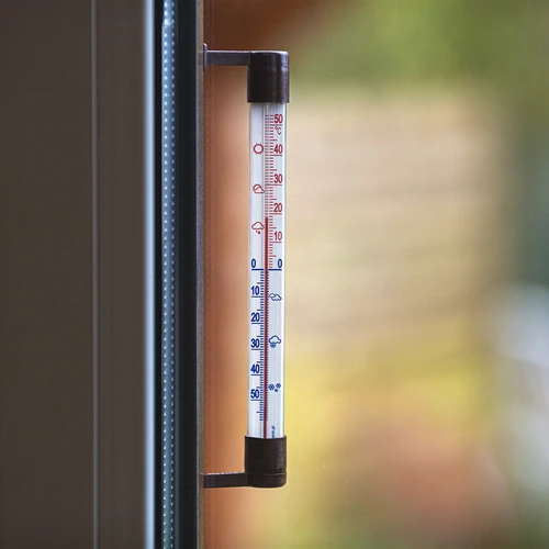 Brūns āra termometrs (-50°C līdz +50°C) 22 cm - 6