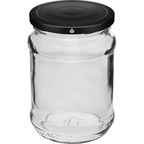 Burka 250 ml fi 66/4 ar melnu vāciņu - 6 gab. - 2