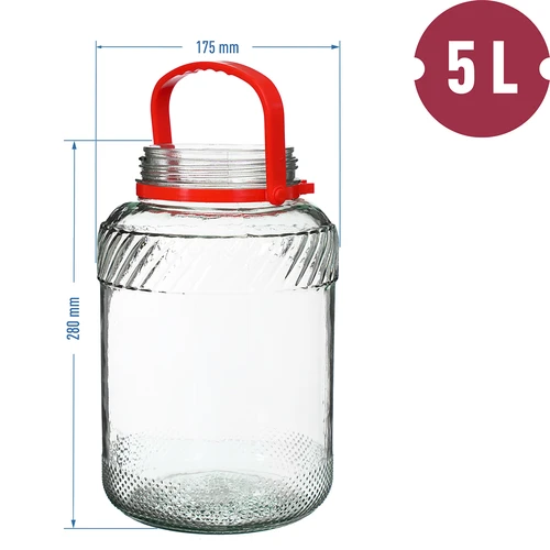Burka 5 l ar plastmasas vāku - 6