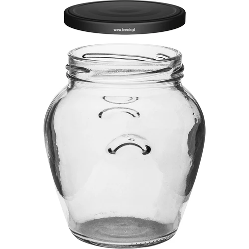 Burka Amfora 580 ml (fi 82) ar melnu vāciņu, 6 gab. - 3