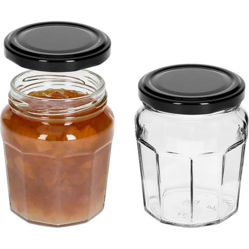 Burka Konfitūra 230 ml ar melnu vāciņu fi63/4 - 6 gab. - 5