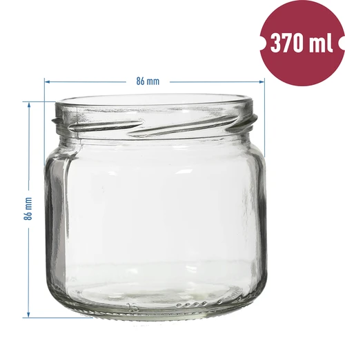 Burka TO 370 ml ar krāsainu vāciņu fi82/6 - 6 gab. - 4