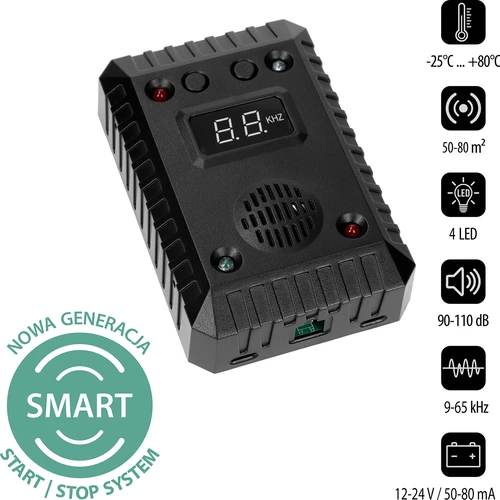 Caunu un grauzēju atbaidītājs automašīnām un telpām (ultraskaņa + LED) - 2