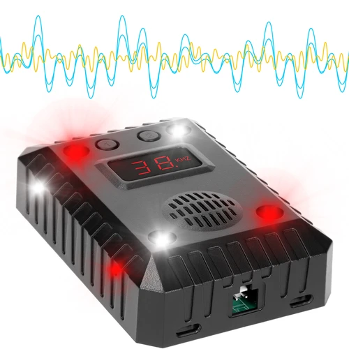 Caunu un grauzēju atbaidītājs automašīnām un telpām (ultraskaņa + LED) - 3