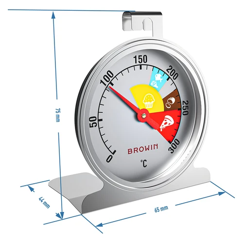 Cepeškrāsns termometrs (0°C līdz +300°C) Ø4,4 cm - 6