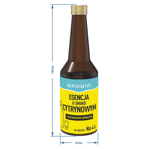Citronu garšas esence ar dabisku aromātu uz 4 L - 40 ml - 7