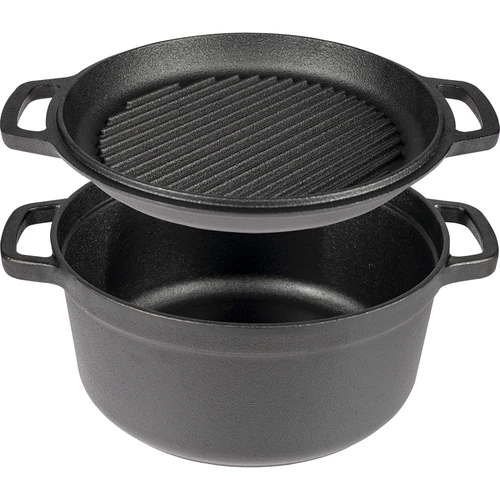 Čuguna katls ar pannu, 3,5 L