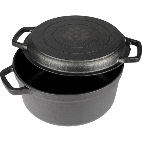 Čuguna katls ar pannu, 5 L + 1 L - 3