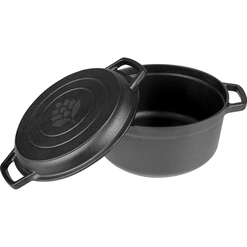 Čuguna katls ar pannu, 5 L + 1 L - 4