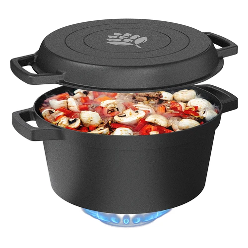 Čuguna katls ar pannu, 5 L + 1 L - 7