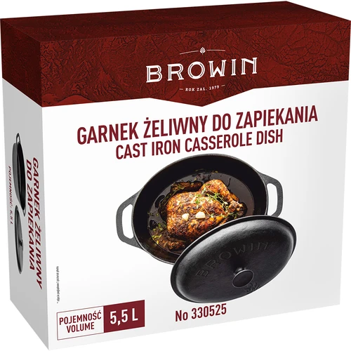 Čuguna katls cepšanai krāsnī, 5.5 L - 6