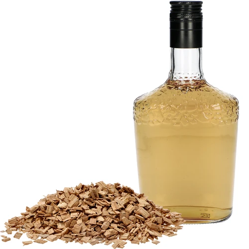 Dabīgas ozolkoka skaidas alkoholisko dzērienu aromatizēšanai (viskijam, baltvīnam), 50 g - 4
