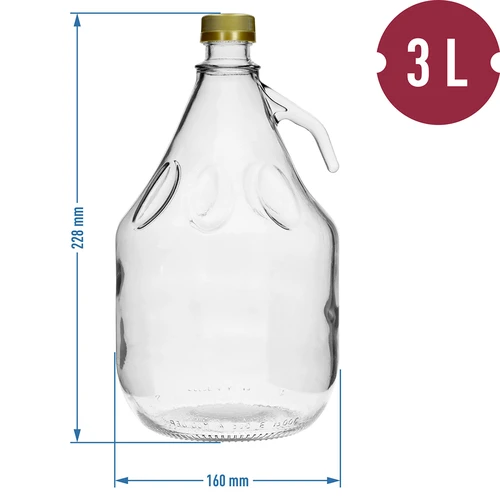 Damadžana 3L Dama ar skrūvējamu vāciņu - 4