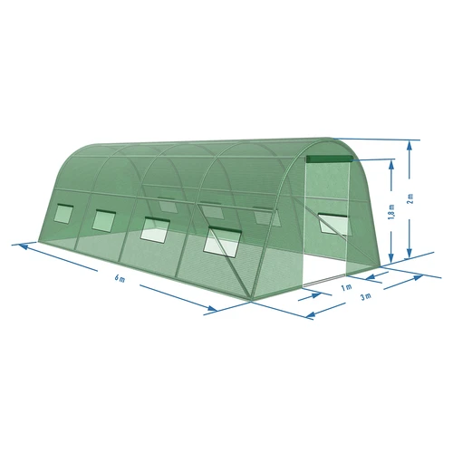 Dārza siltumnīca (plēves) 3x6x2 m - 16