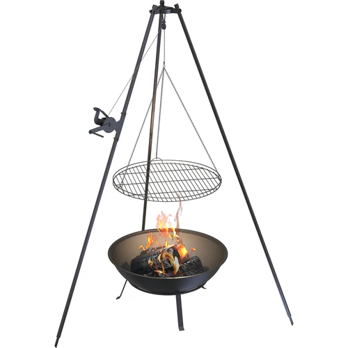 Dārza ugunskura bļoda ar restēm, Ø55 cm, apaļa, bļodas tipa - 7