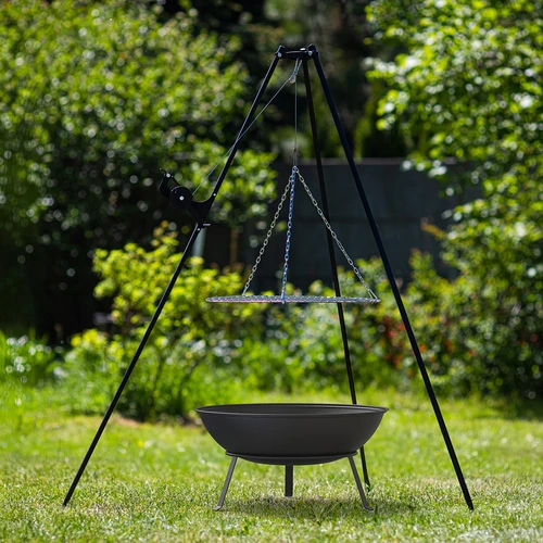 Dārza ugunskura bļoda ar restēm, Ø55 cm, apaļa, bļodas tipa - 10