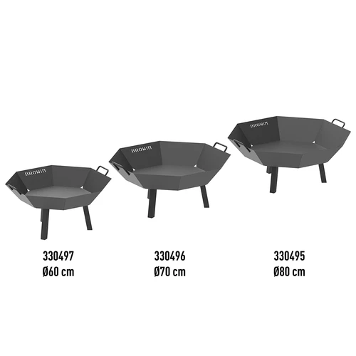 Dārza ugunskura bļoda Ø 70 cm - loft stils - 21