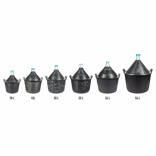 Demižons vīnam 15 L plastmasas grozā - 4